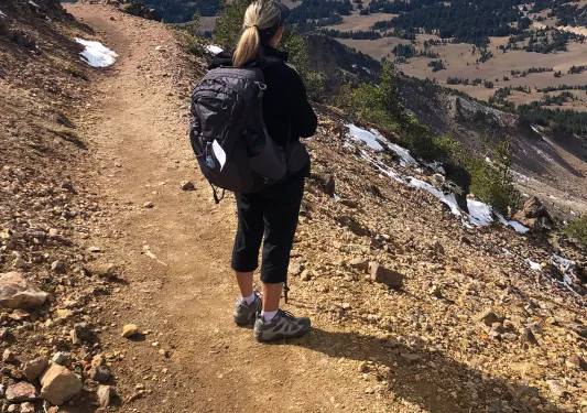 Guest Hiking Crater Lake