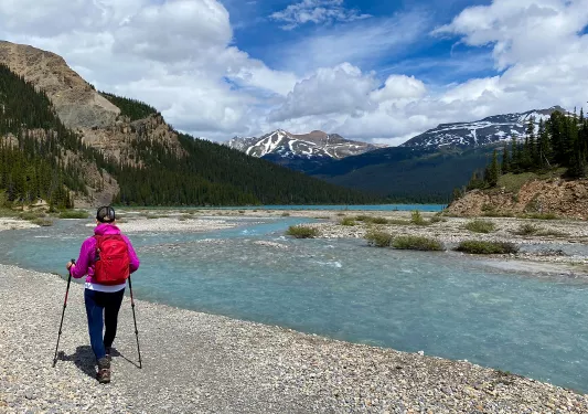 Hiker River Canada