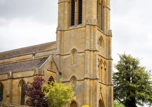 Walking Church Grounds England