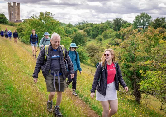 Group Hiking From Castle England