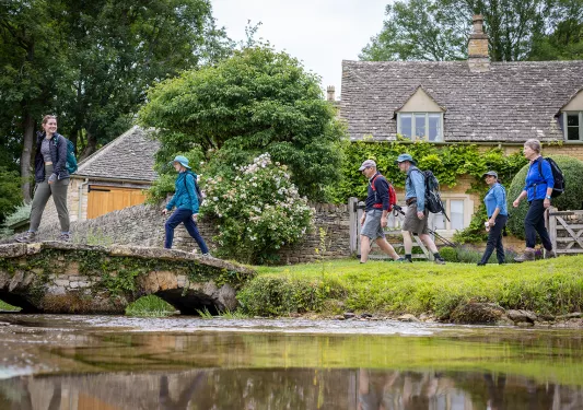 Walking Across Bridge England