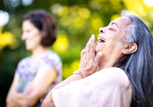 Backroads Guest Laughing