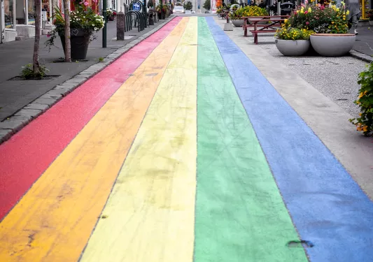 Rainbow Street Reykjavik, Iceland
