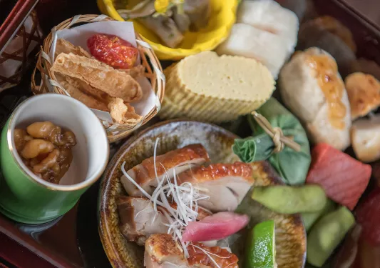 Plate of sushi in Japan