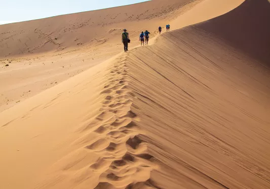 Sand dunes in Africa