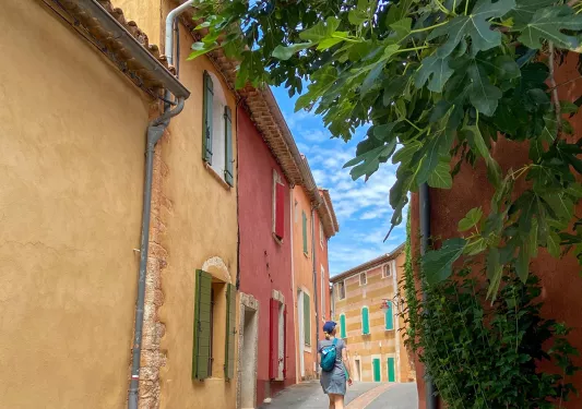 Backroads Guest Walking Through Town