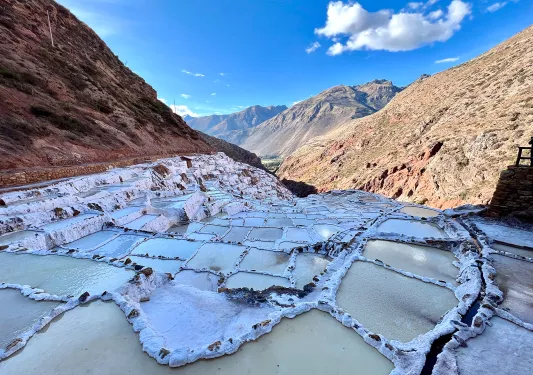 Shot of the Maras Salt Ponds.
