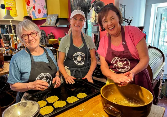 Three Backroads Guests Making Food