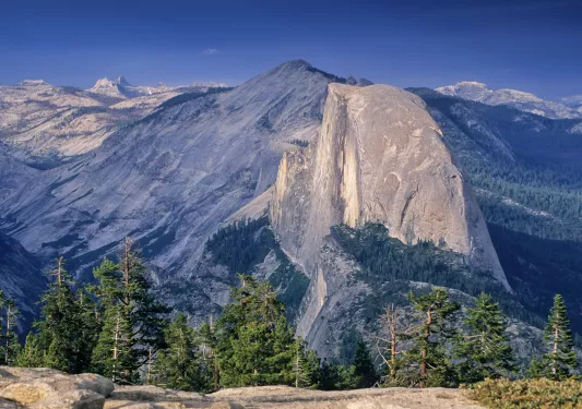 Wide shot of Glacier Point.