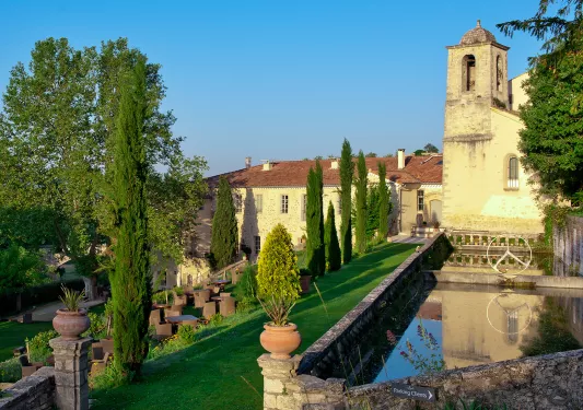 hotel grounds with pool
