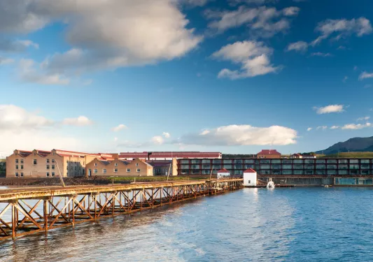 long dock on a body of water