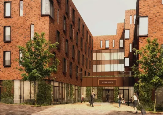 exterior of hotel odeon