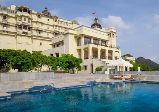 hotel swimming pool next to grand hotel