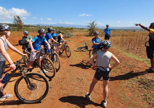 Backroads guests biking