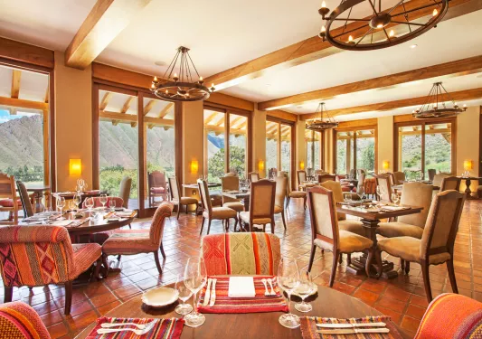 well lit restaurant in hotel