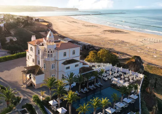 hotel with pool on the beach