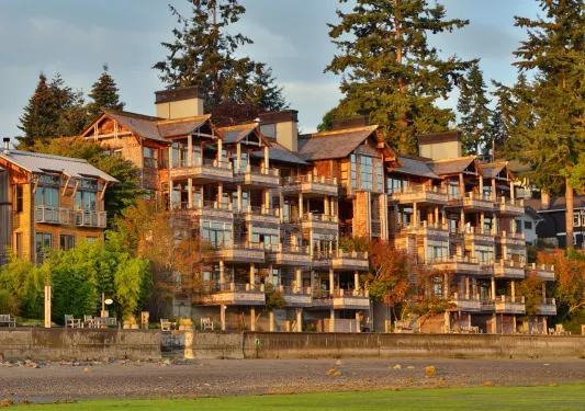 large building with balconies
