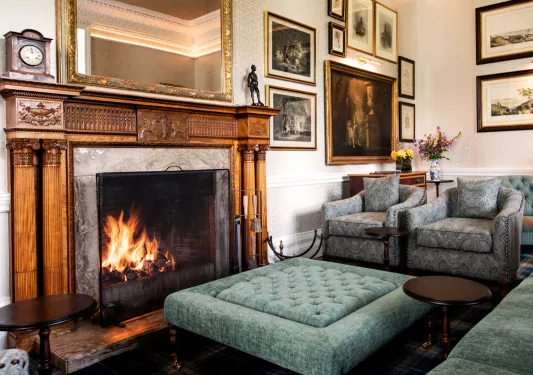 drawing room at the schloss roxburge