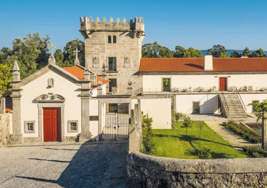 Hotel with large lawn