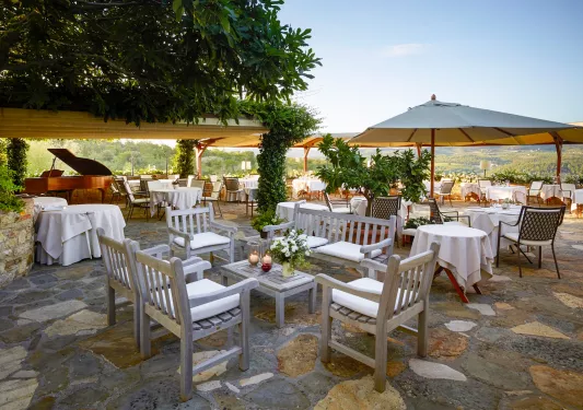 terrace with outdoor seating