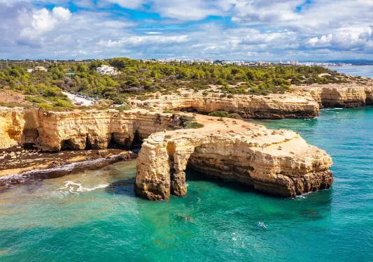 Edge of a cliff by the ocean