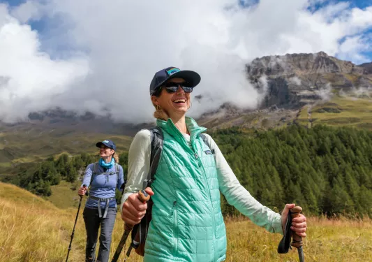Backroads guests on a hike