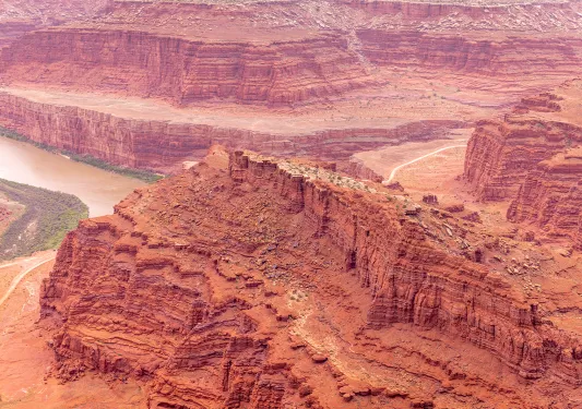 red rock canyons in the desert