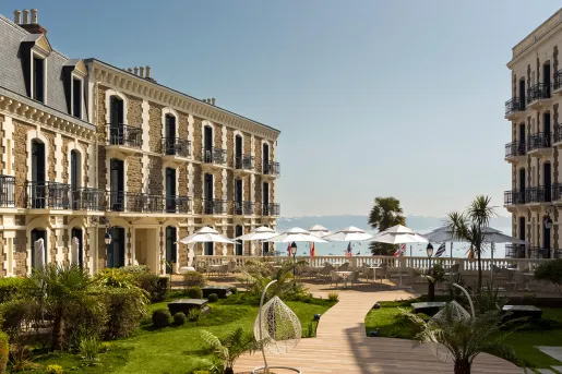 The ground of the Grand Hotel Barriere Dinard