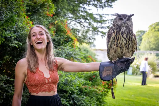 Guest Holding Owl Scotland