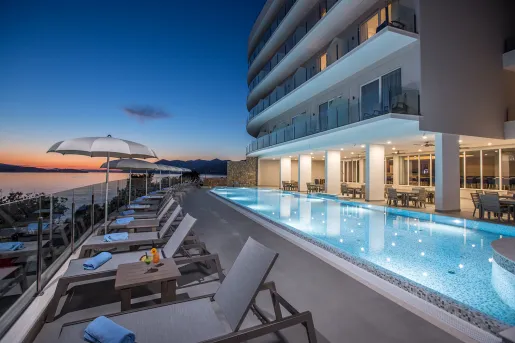 The pool at the Royal Blue Hotel