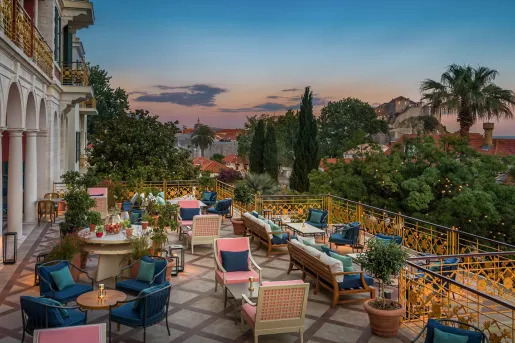 Terrace view of Hilton Imperial Dubrovnik