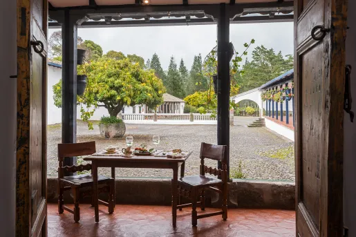 Corredor view of Hacienda Zuleta