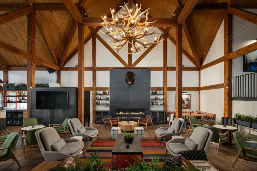 Lobby at the Buffalo Mountain Lodge