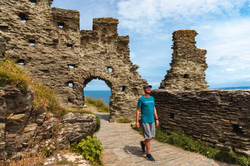Guest Hiking Ruins Coast Trail England