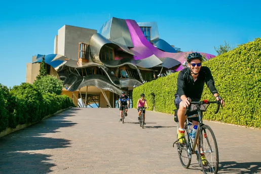 Backroads Guests Biking