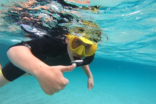 Snorkeler Thumbs Up