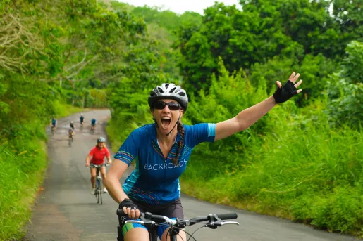 Rider Waving Arm Ecuador