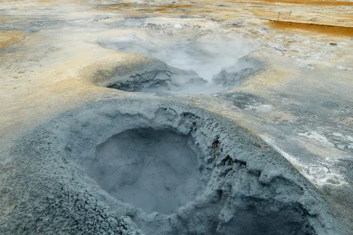 Geyser hole up close