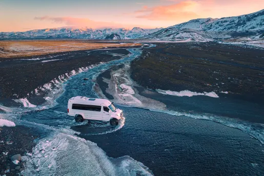 4x4 Crossing River Iceland