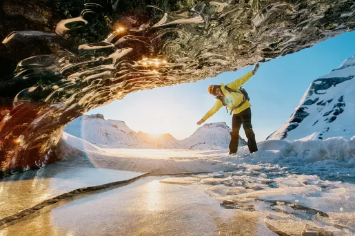 Glacier Ice Sunrise Iceland