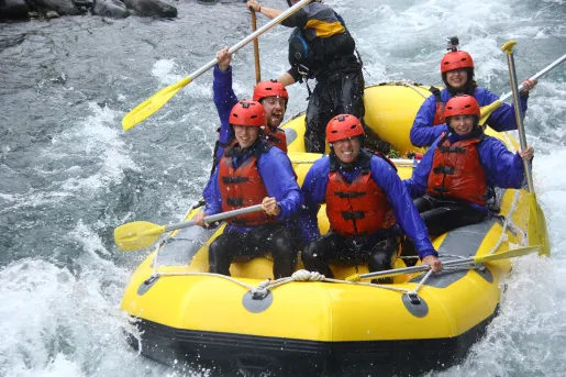 White water rafting in New Zealand
