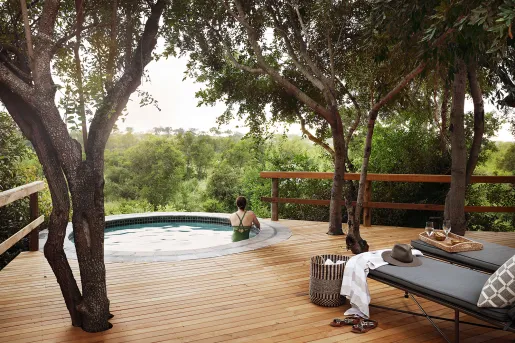 The pool at the Londolozi Private Game Reserve