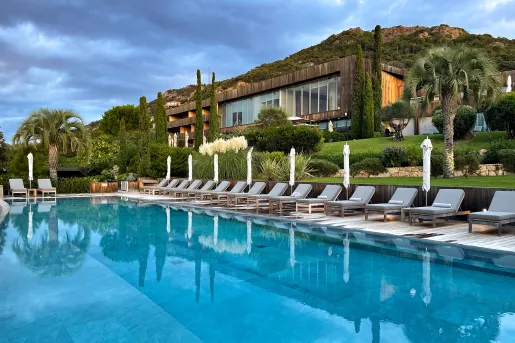 Shot of pool at Hotel Casadelmar.