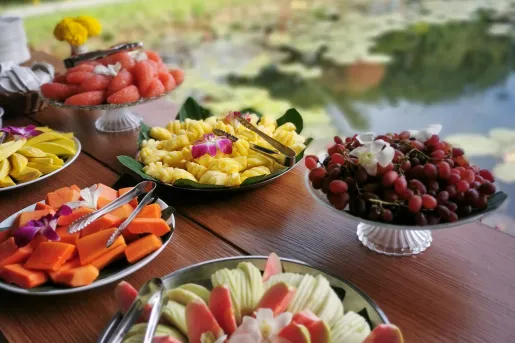 Fresh local cuisine in Thailand