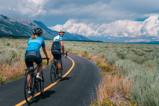 Backroads guest riding through scenic lane