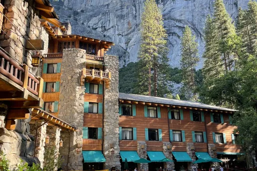 Shot of the Ahwahnee Lodge.