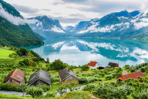 Houses Overlooking Fjords