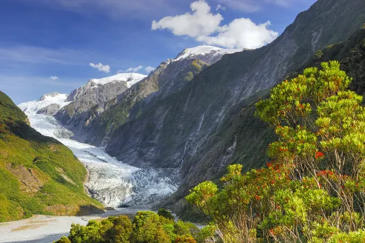 River flowing through a valley in New Zealand