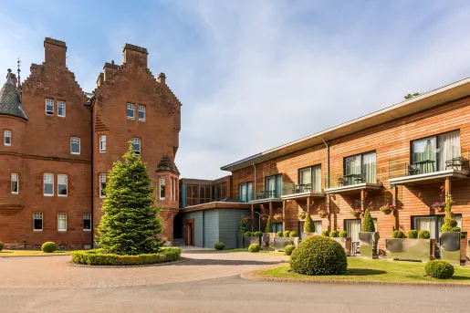 Exterior view of the Fonab Castle Hotel & Spa
