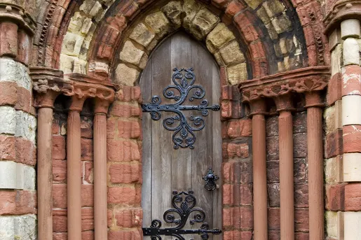 Large Door in Arches Scotland